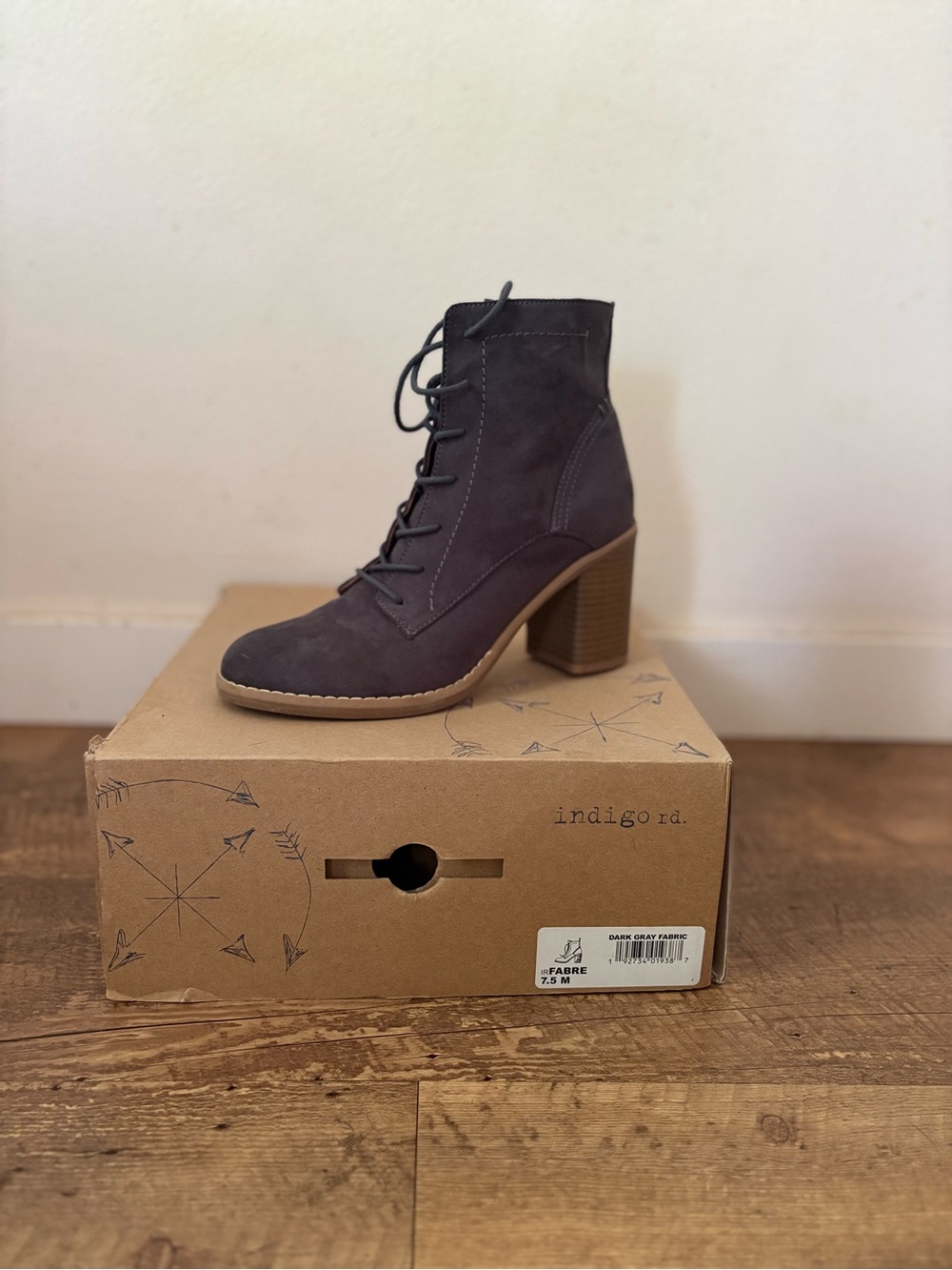Lace Up Heeled Booties